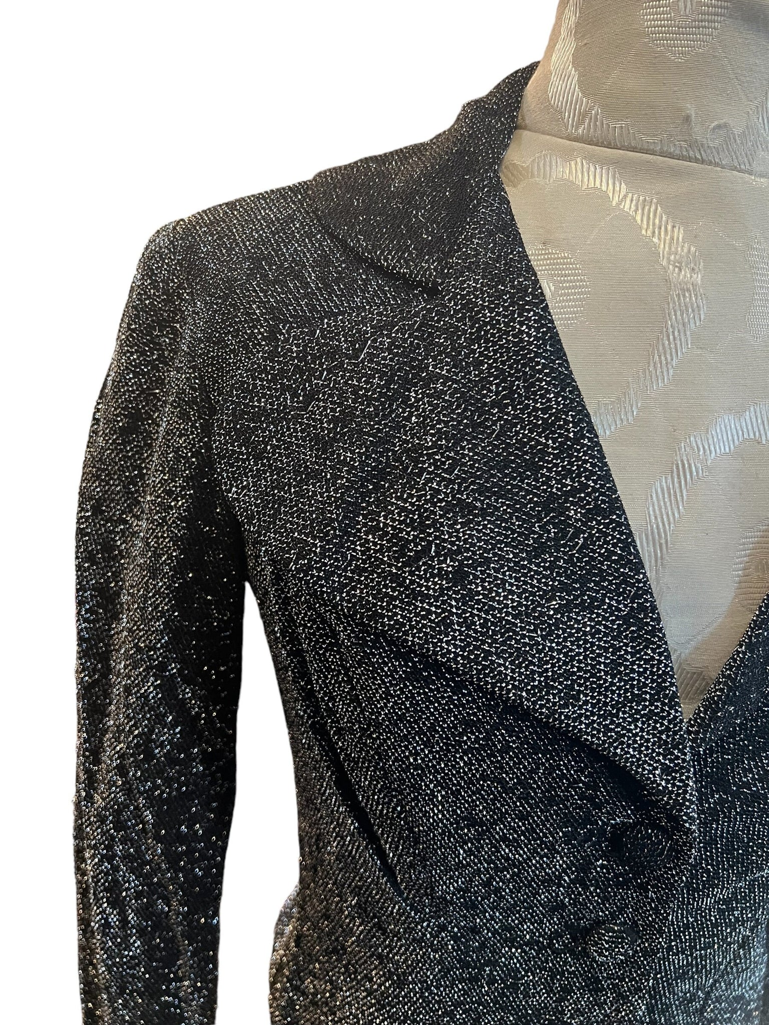 Vintage 70’s black & silver jacket S