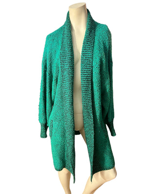 Vintage 80's green sweater 2x le Chois II