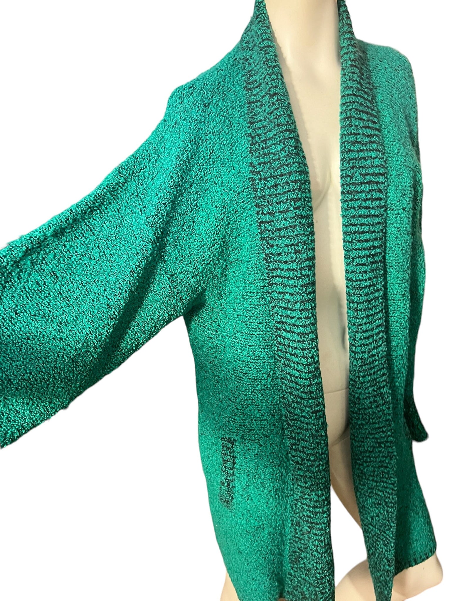 Vintage 80's green sweater 2x le Chois II