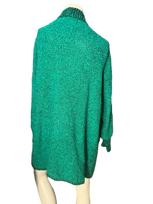 Vintage 80's green sweater 2x le Chois II