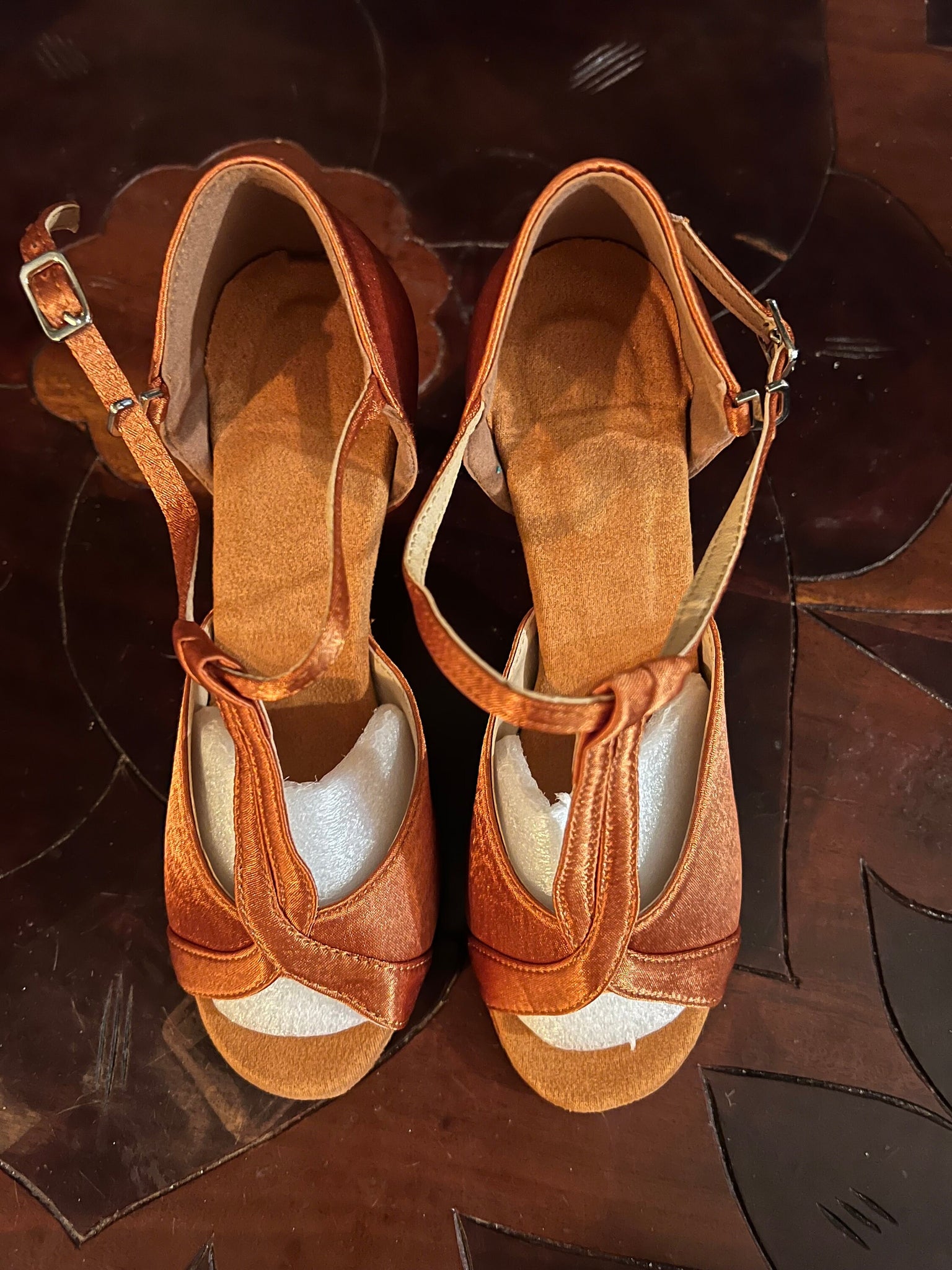 Vintage salmon 40's style heels 37 6.5