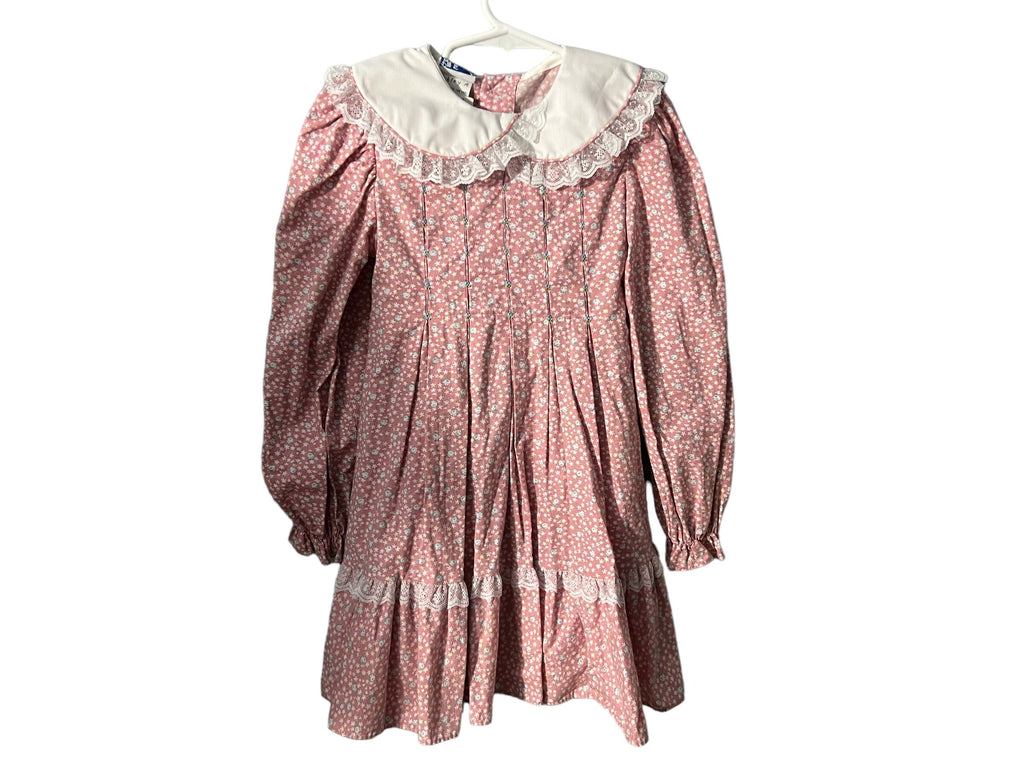 Vintage pink Polly Flinders kids dress 6 Ashley A.