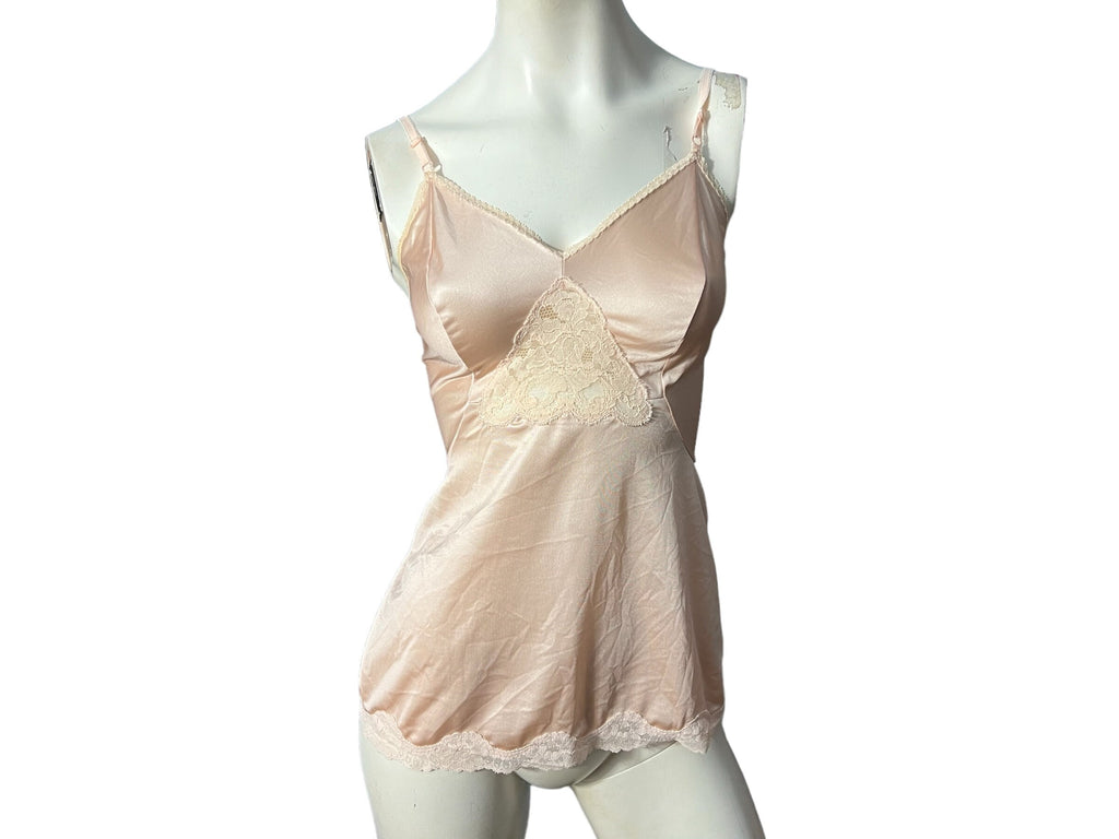 Vintage pink camisole lingerie Sears 32 S