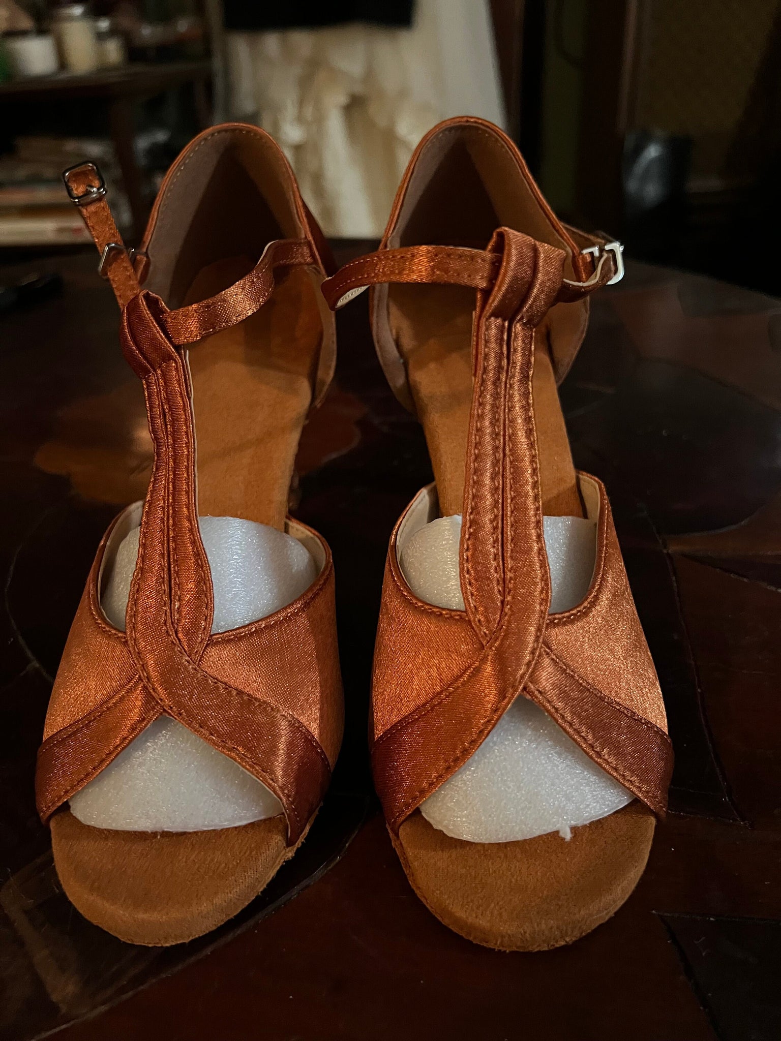 Vintage salmon 40's style heels 37 6.5