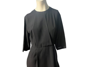 Vintage black 50's dress 14.5 rayon