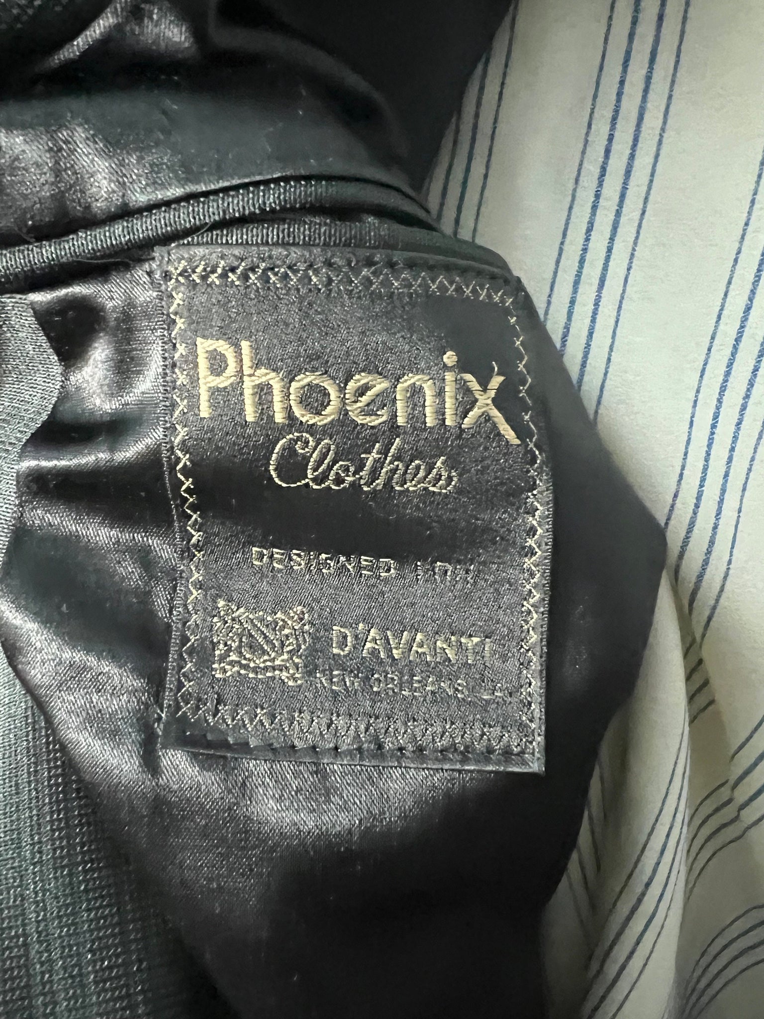 Vintage Phoenix men's dress coat suit 46