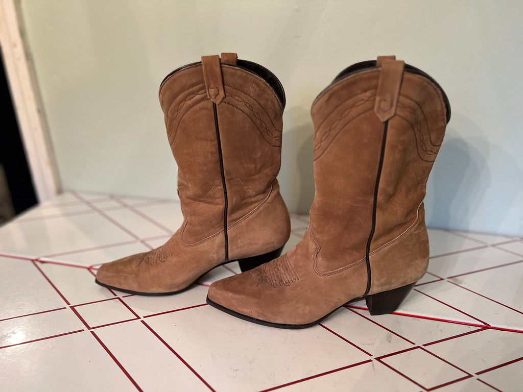 Vintage brown western boots 8.5 M