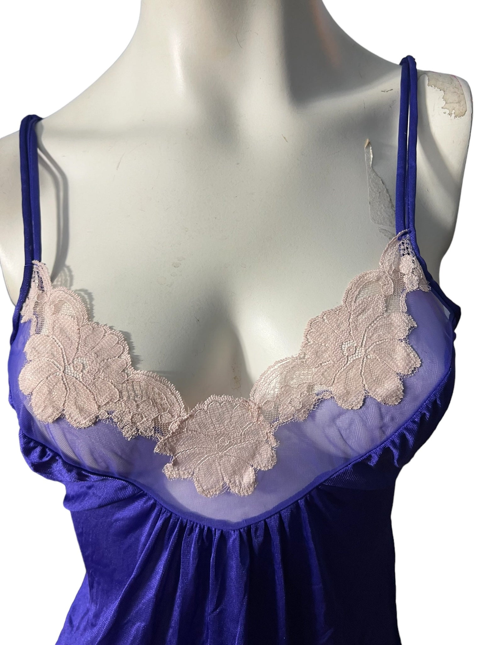 Vintage 70's purple lingerie top S Kayser