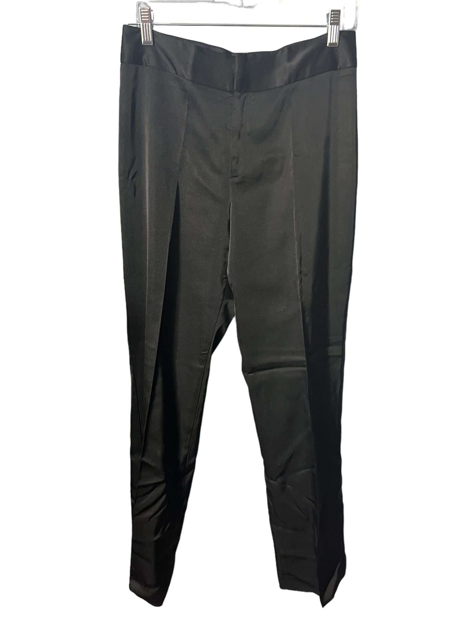 Vintage 80's black satin pants 9 A. Byer