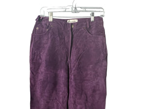 Vintage purple leather pants 8 L