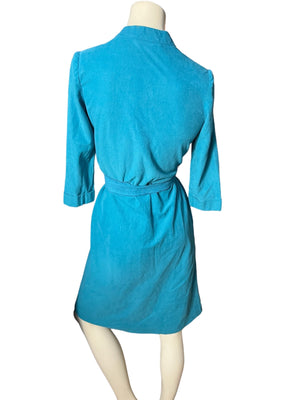 Vintage 80's turquoise dress M Leslie Fay