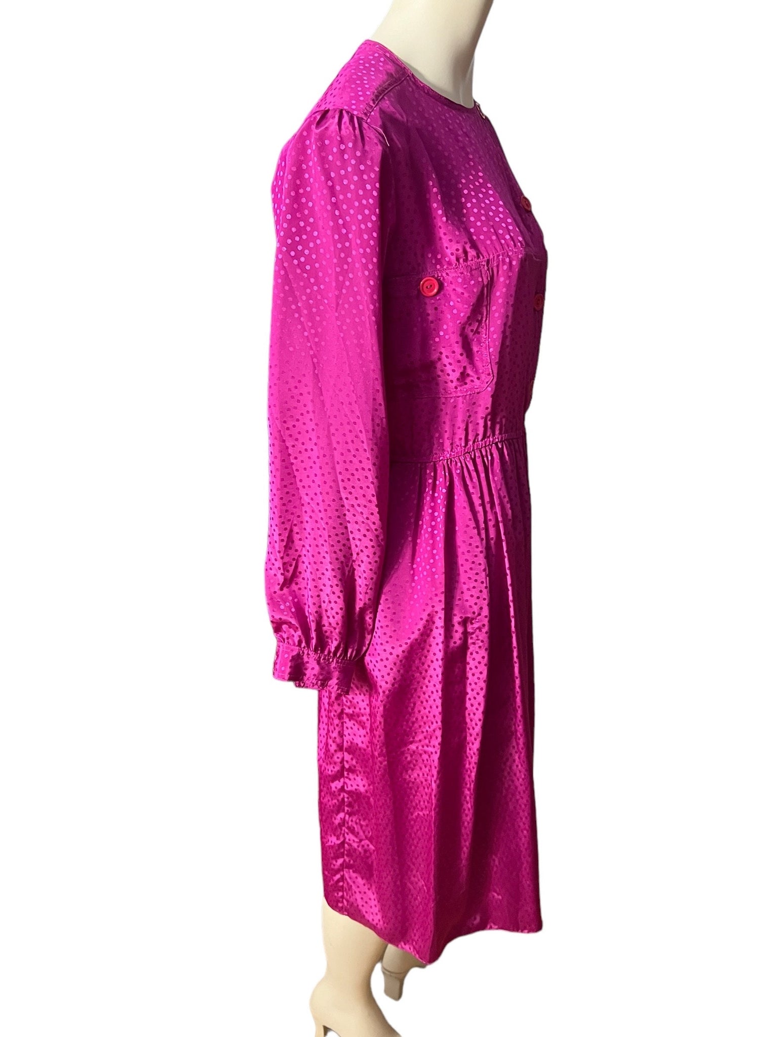 Vintage pink 80's dress M 10 Christine Gallantes