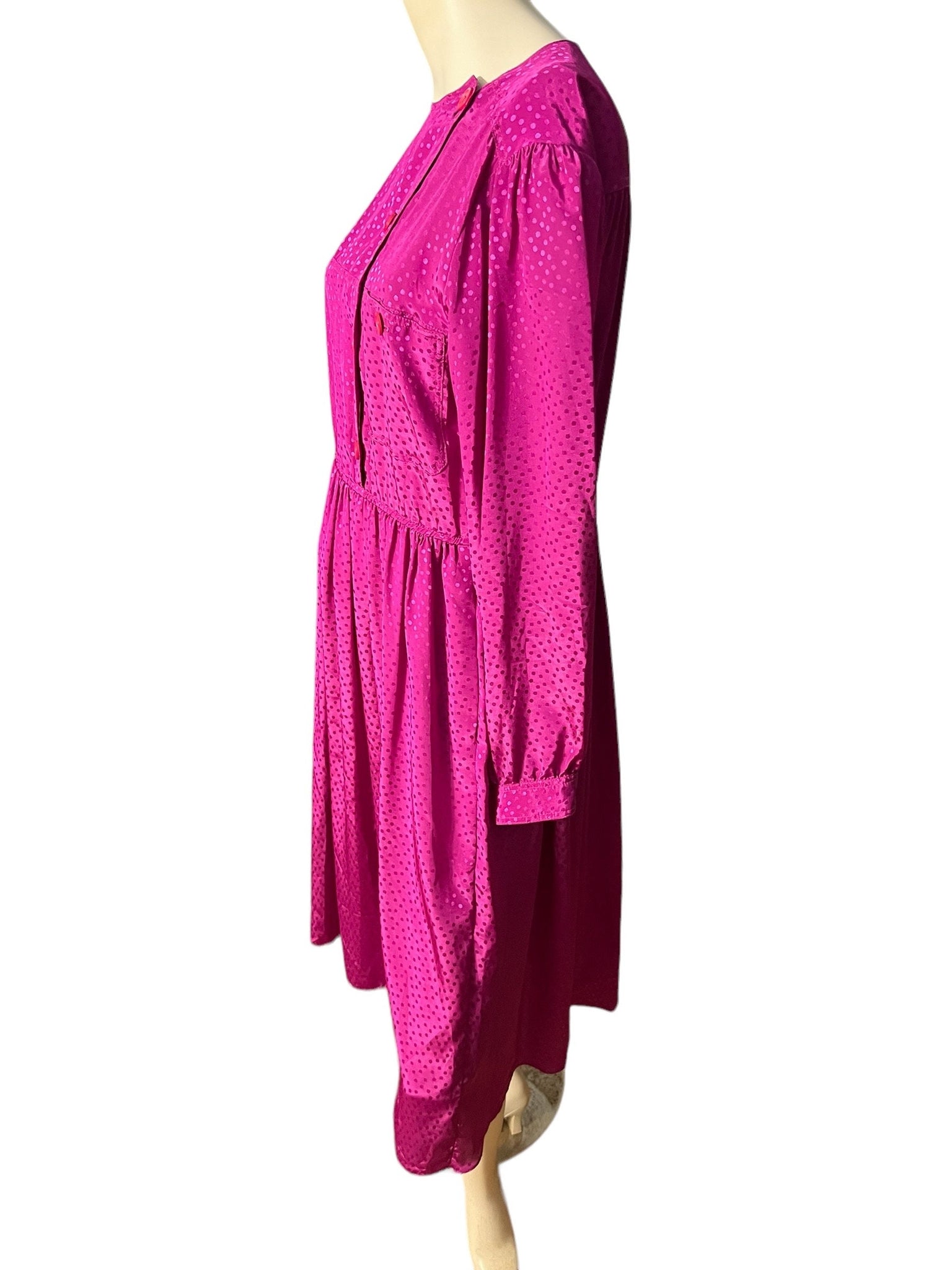 Vintage pink 80's dress M 10 Christine Gallantes