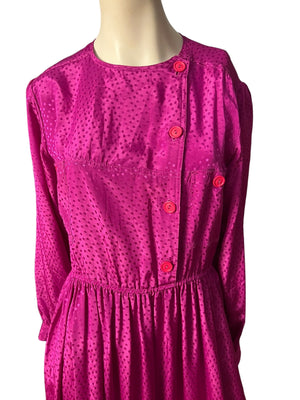 Vintage pink 80's dress M 10 Christine Gallantes