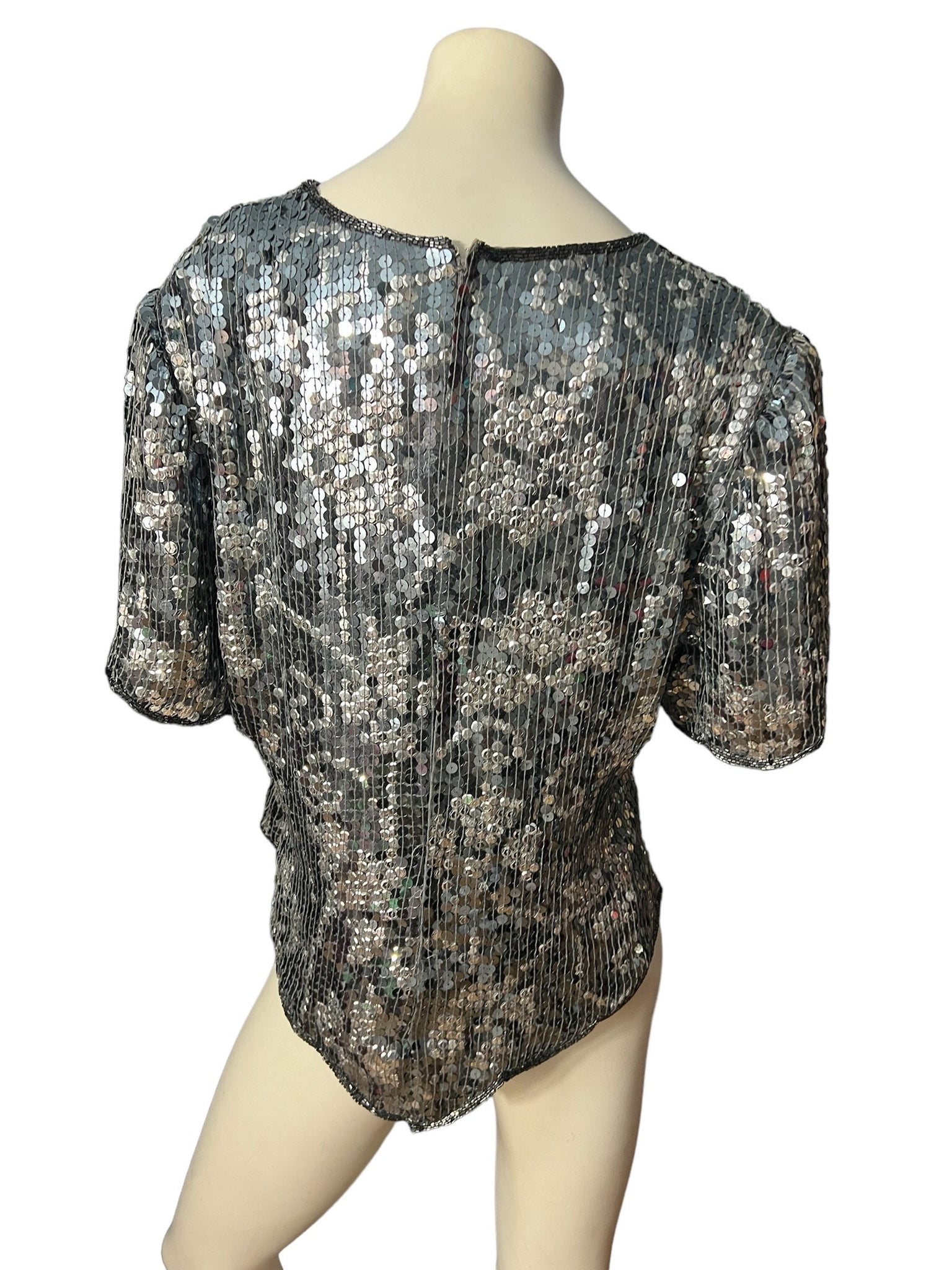 Vintage sequin top Scala XXL