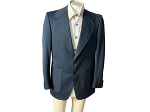 vintage 70’s blue suit jacket 40 R