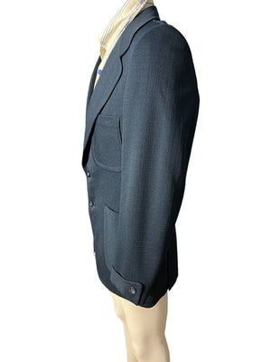 vintage 70’s blue suit jacket 40 R