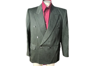 Vintage 80's green suit jacket 42