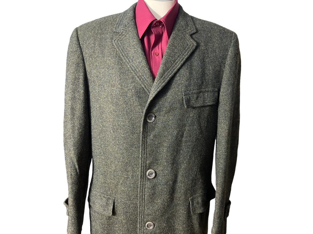 Vintage men's Varsity Town green wool coat 44