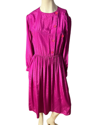 Vintage pink 80's dress M 10 Christine Gallantes