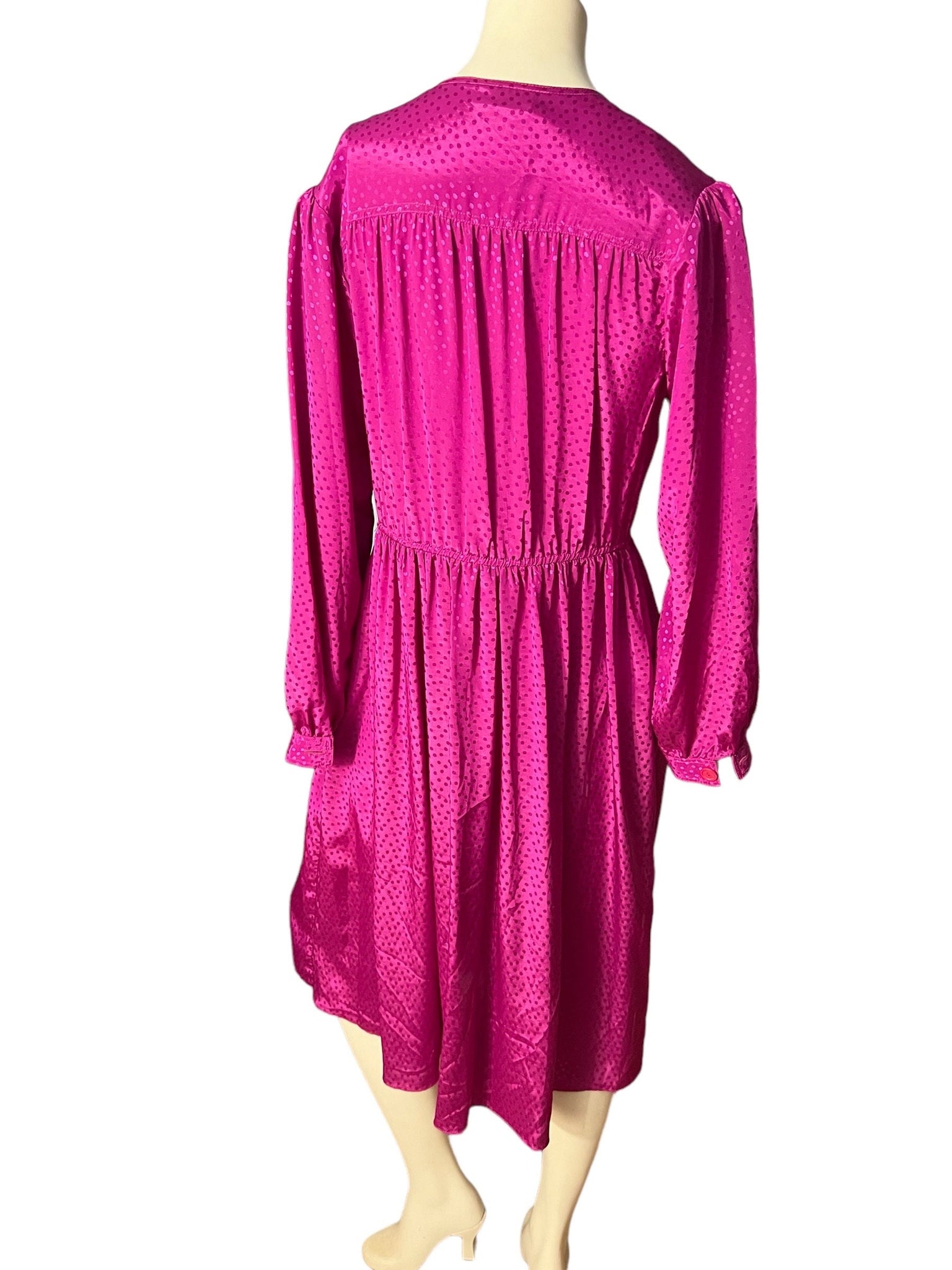 Vintage pink 80's dress M 10 Christine Gallantes