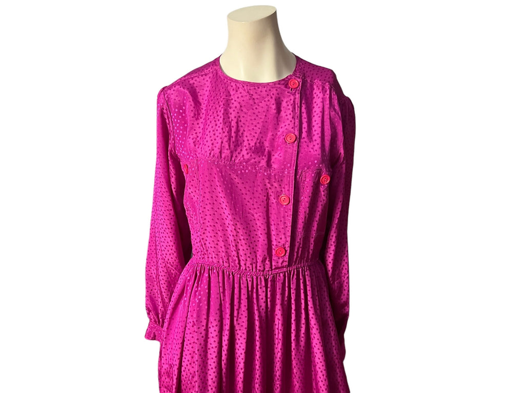 Vintage pink 80's dress M 10 Christine Gallantes