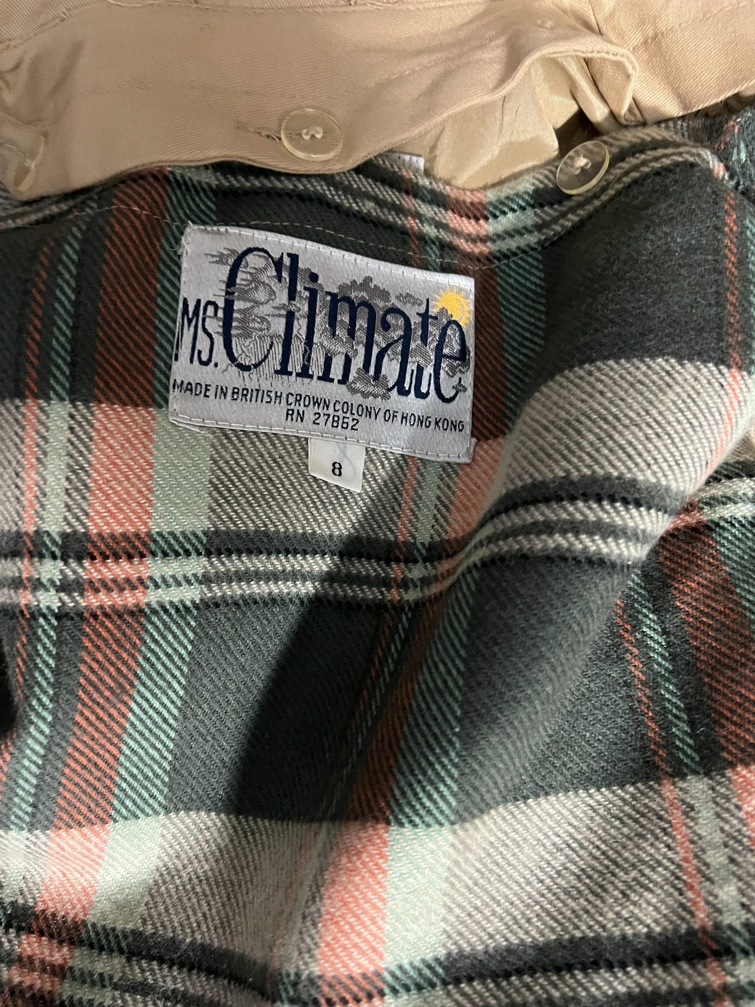 Vintage MS Climate long tan coat 8