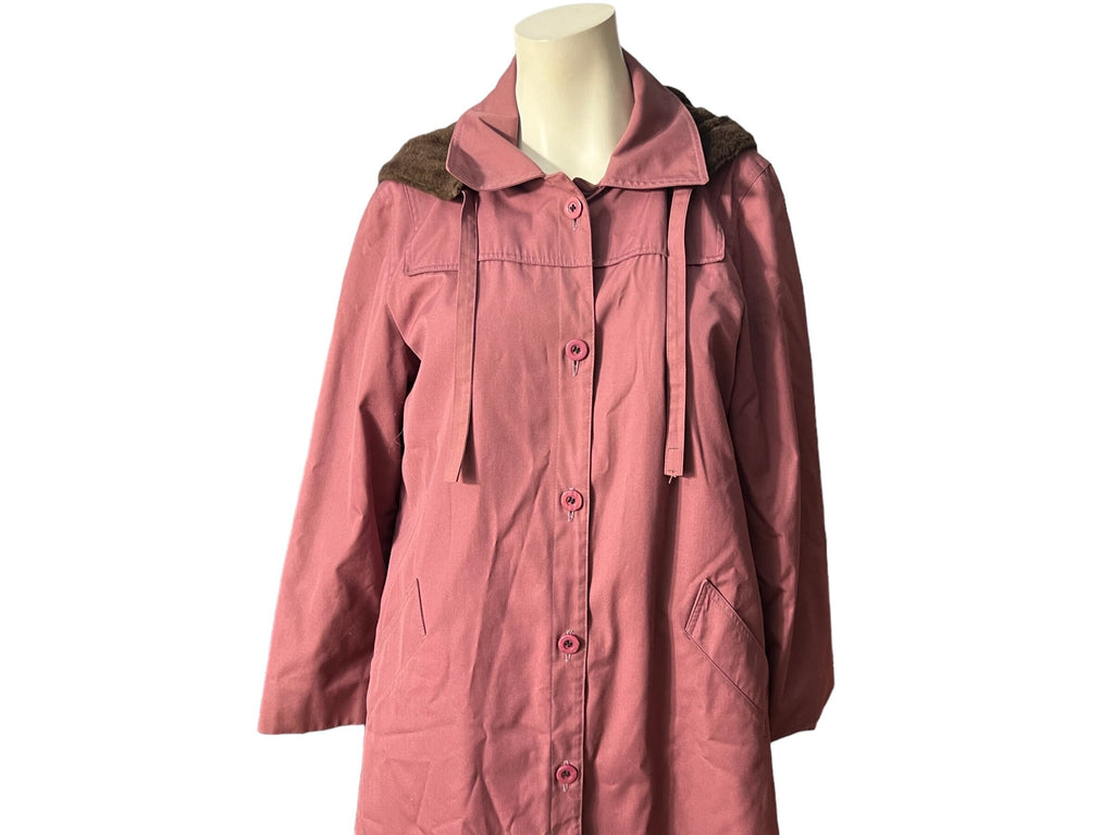 Vintage purple London Fog coat M L