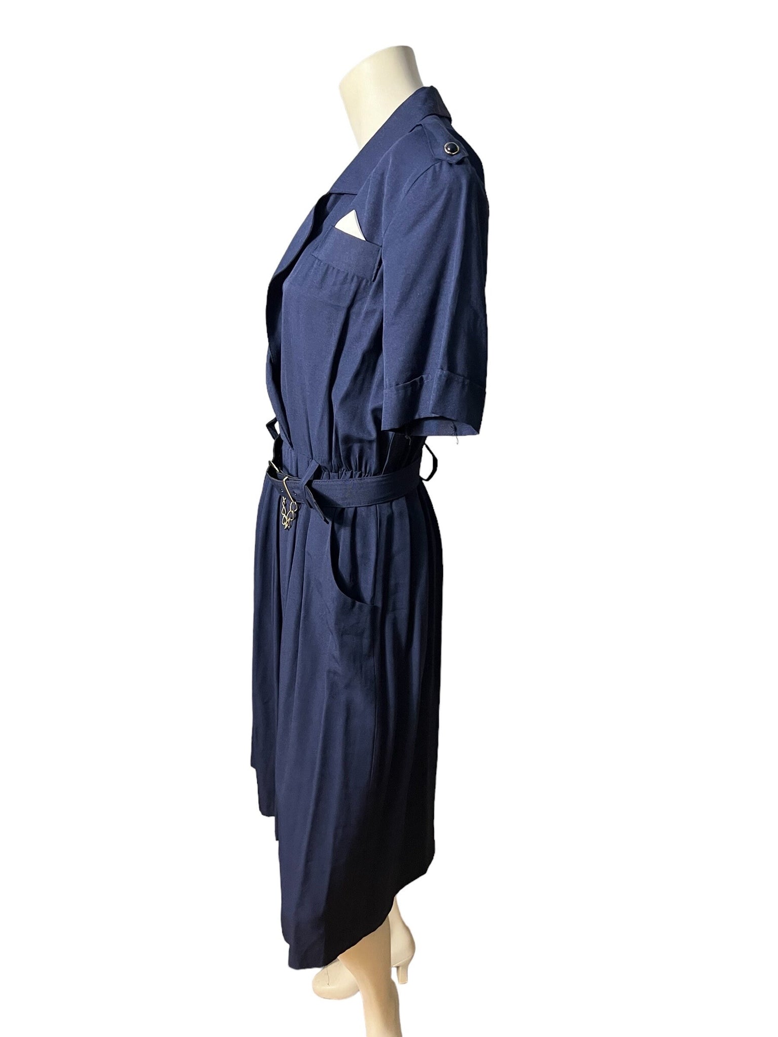 Vintage 80’s blue dress 10 M Breli Original