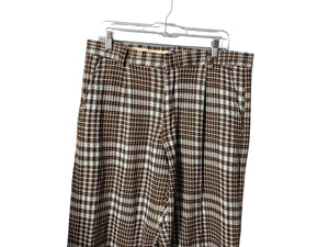 Vintage 70's men's plaid pants 36 x 30