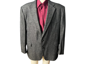 Vintage gray western suit jacket 48 R