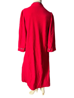 Vintage red house robe M Intimate Moods