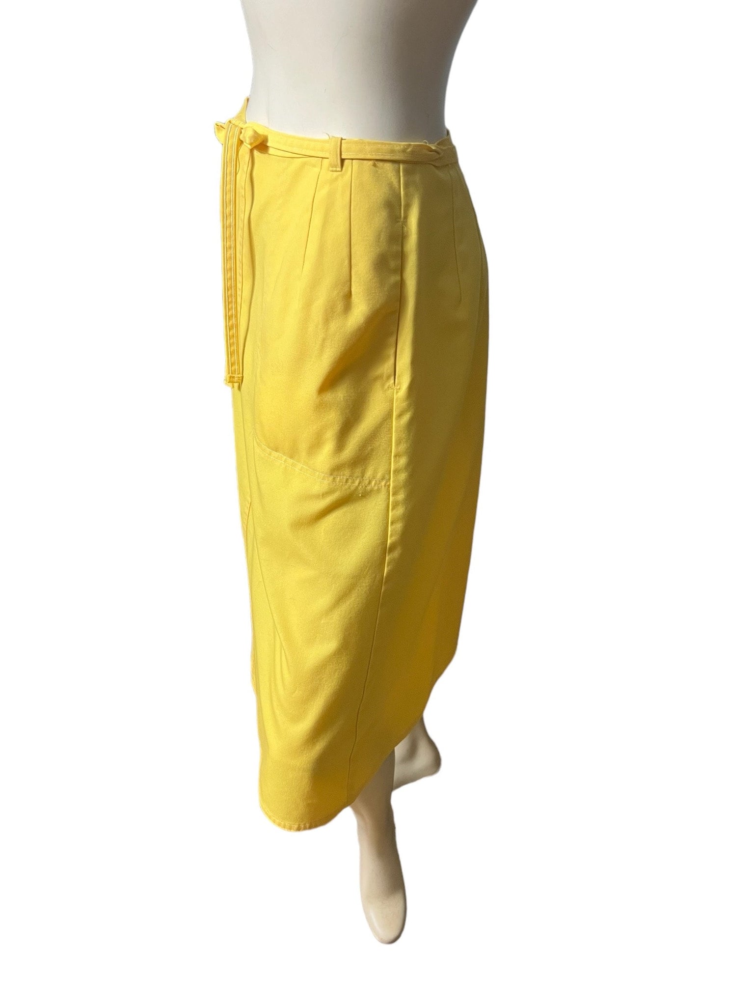 Vintage yellow Koret wrap skirt M