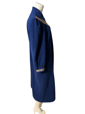 Vintage blue Vanity Fair robe L