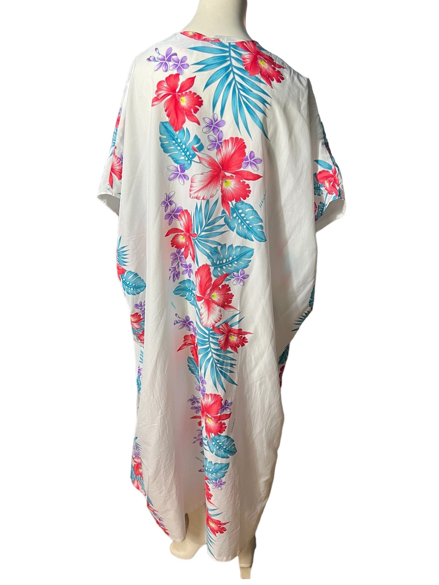 Vintage Hawaiian caftan dress Kalena Fashions