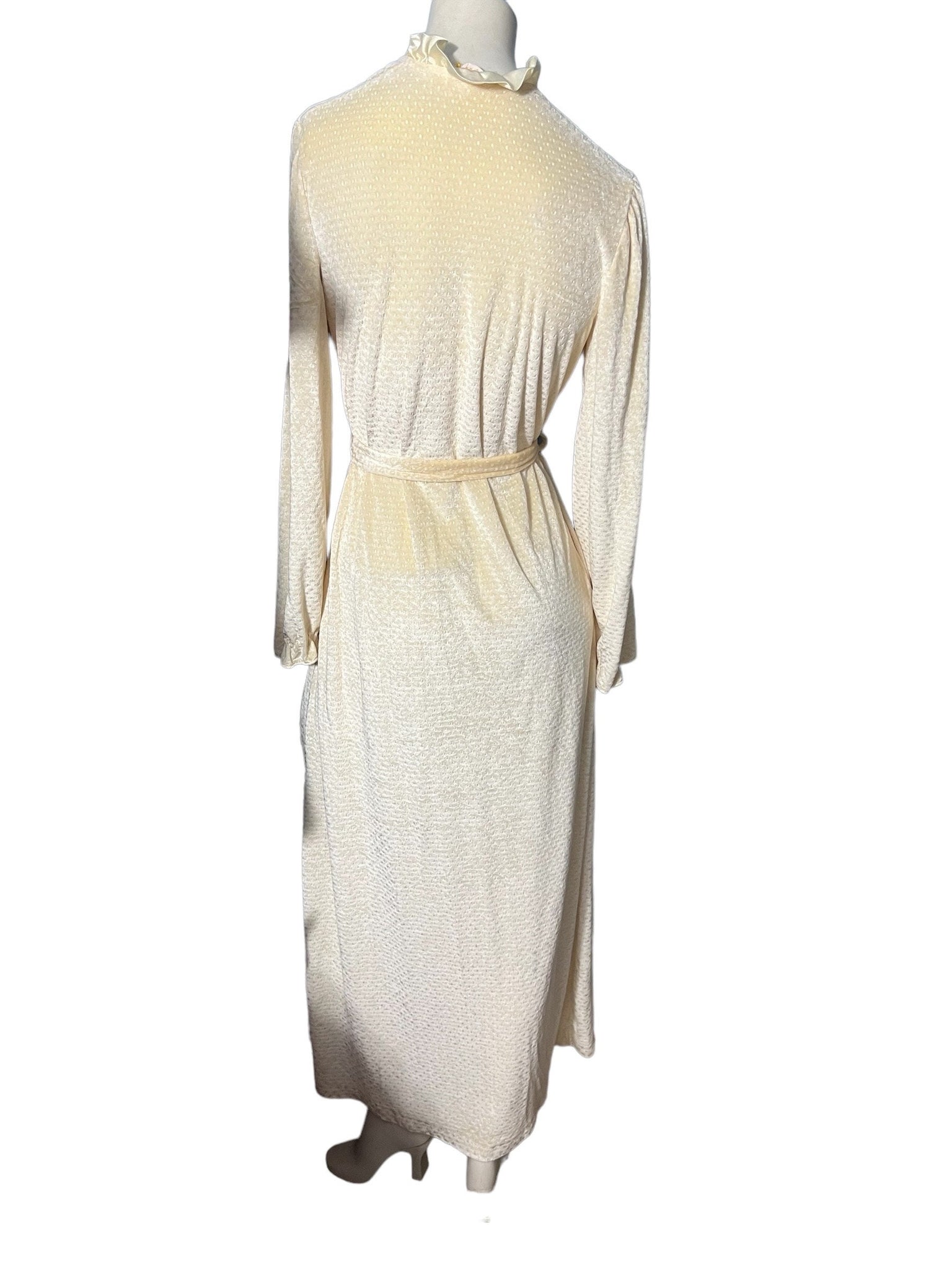 Vintage 70's long cream robe Michele S