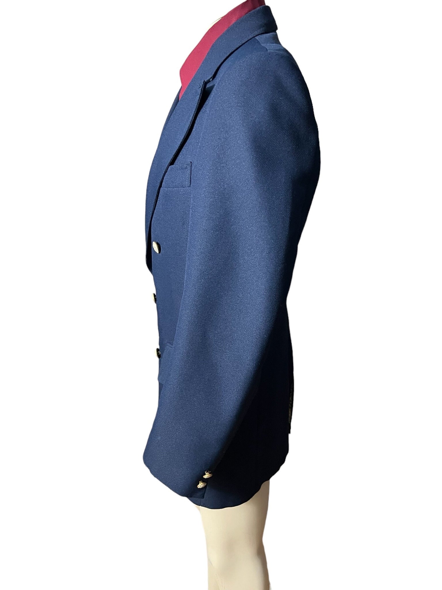 Vintage 70’s blue blue suit jacket 42 Sailor Hardwick