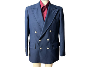 Vintage 70’s blue blue suit jacket 42 Sailor Hardwick