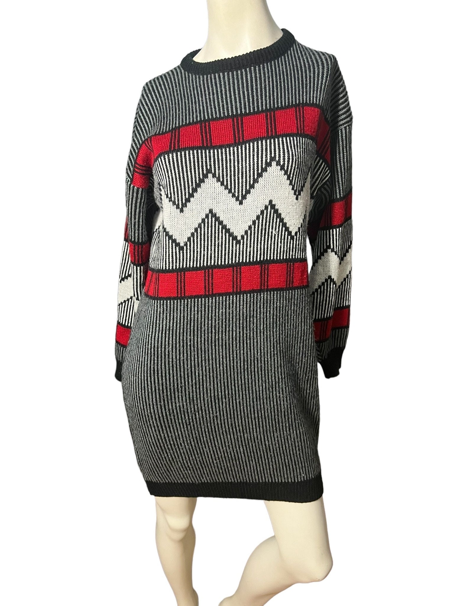 Vintage 80's sweater dress Latitudes M