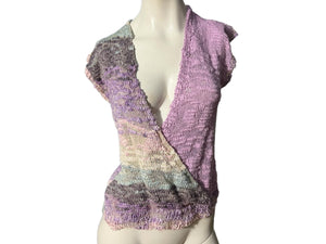 Vintage 70's purple sweater top L