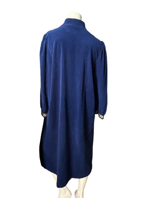 Vintage blue Vanity Fair robe L