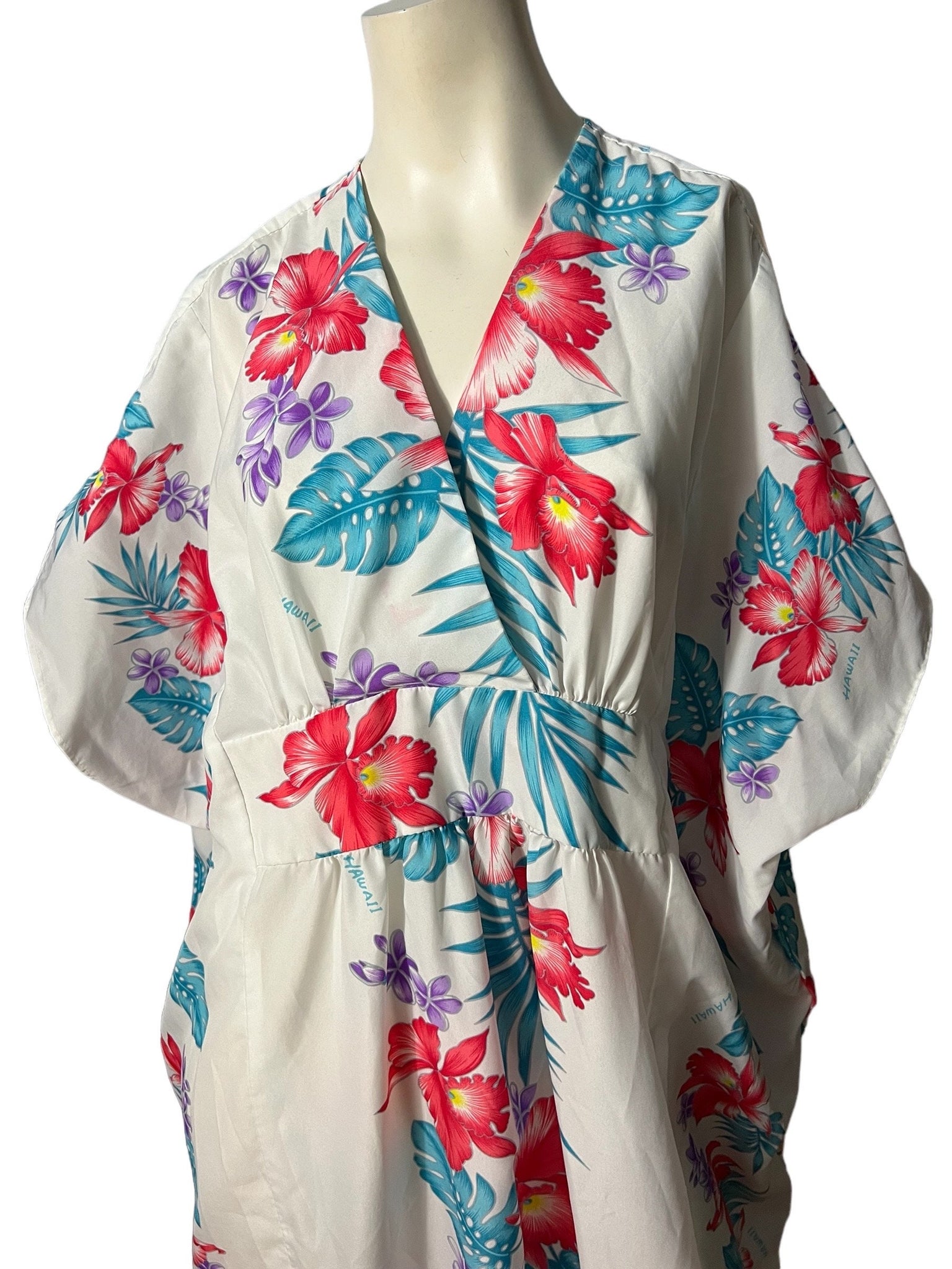 Vintage Hawaiian caftan dress Kalena Fashions