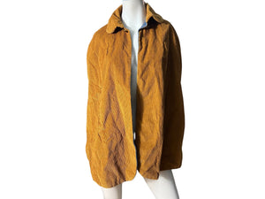 Vintage corduroy cape jacket brown