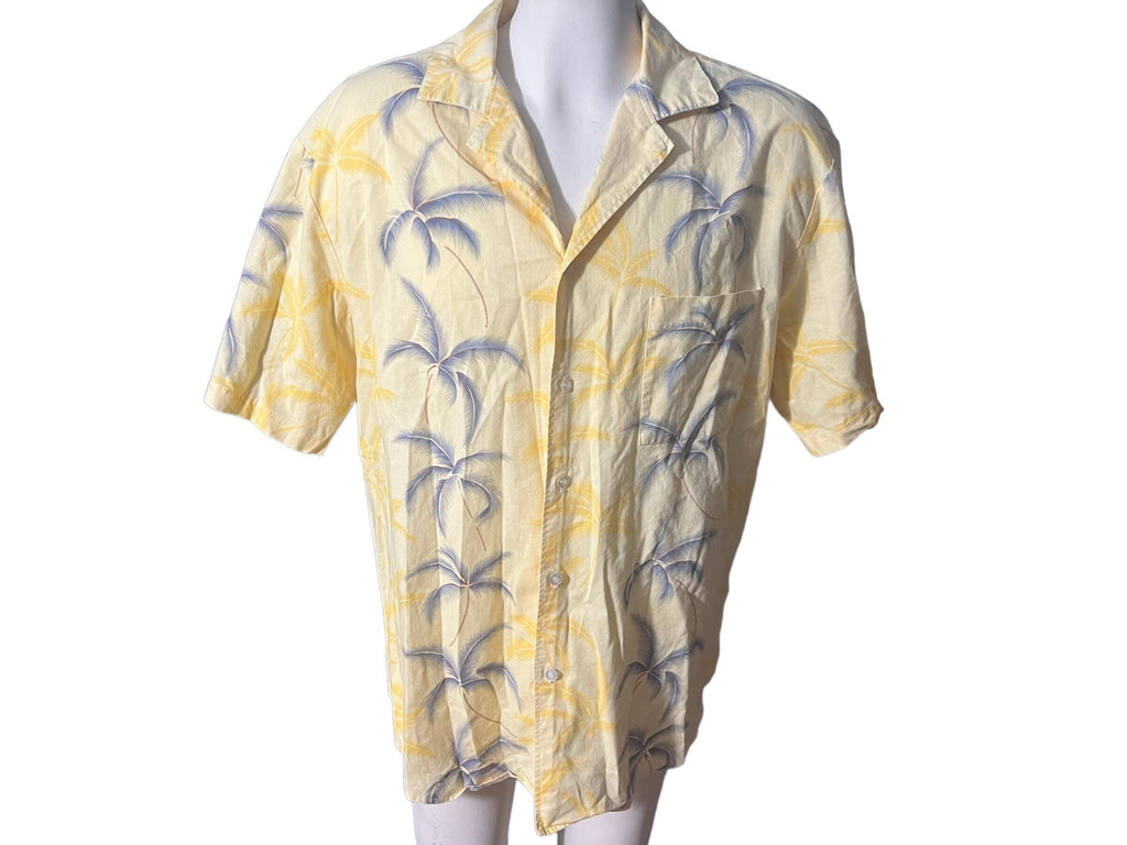 Vintage yellow Hawaiian shirt XL