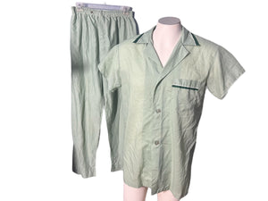 Vintage men's green pajamas M Weldon