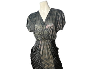 Vintage 80's Stash metallic dress M