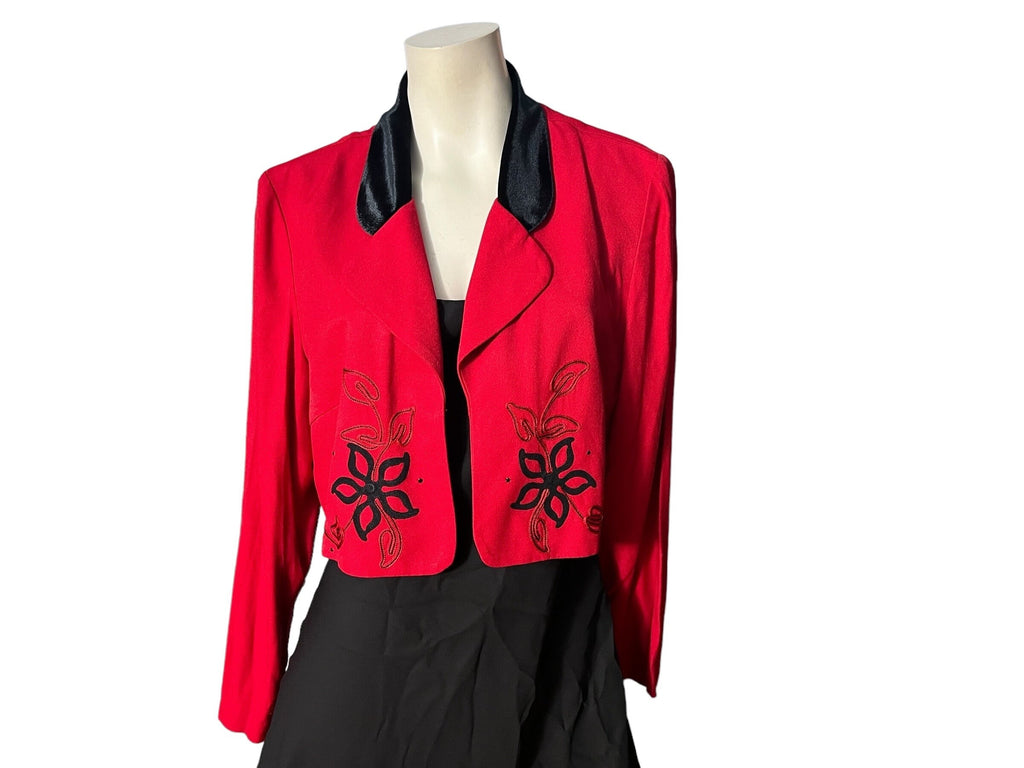 vintage 80’s red short jacket 16