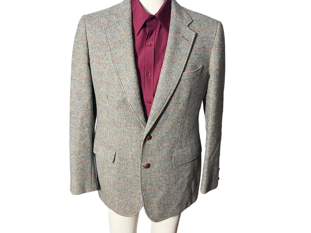 Vintage 80's men's suit wool jacket 40 R