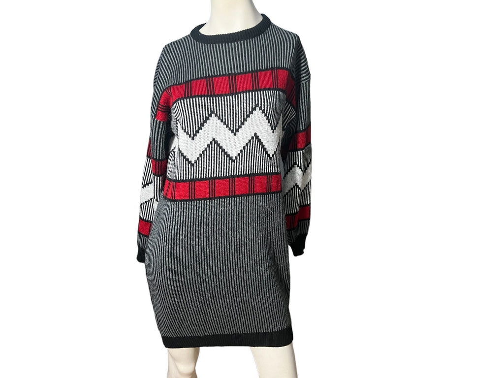 Vintage 80's sweater dress Latitudes M