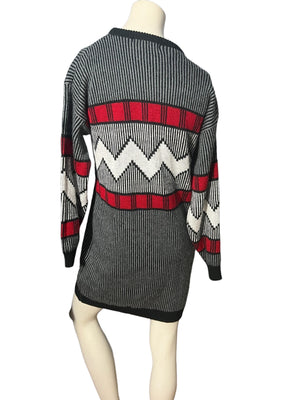 Vintage 80's sweater dress Latitudes M